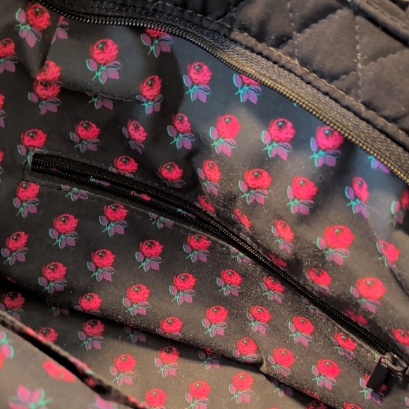 Vera Bradley Black Quilted Shoulder Bag - Picture 3 of 4